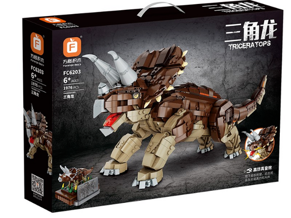 FC6203 Forange Dinosaurier Triceratops