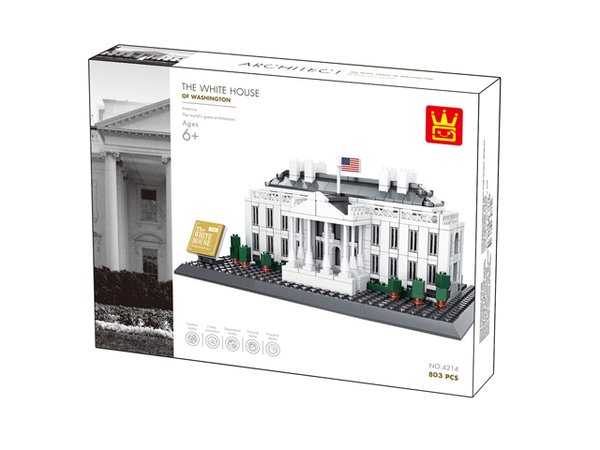 Wange 4214 Architect-Set The White House of Washington 803 Teile