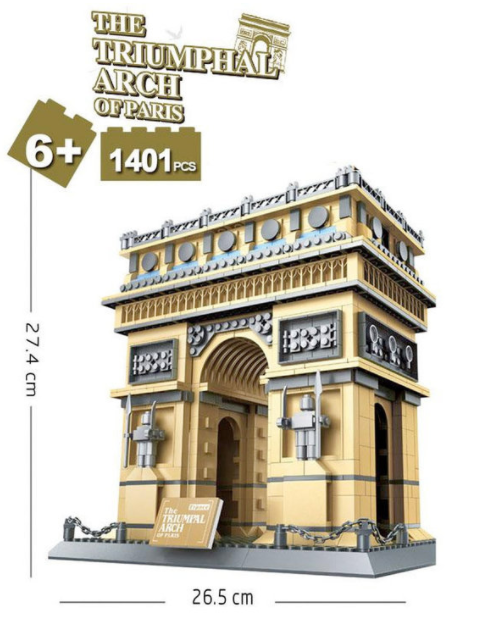Wange 5223 Architect-Set The Triumphal Arch of Paris (Triumphbogen) 1401 Teile 