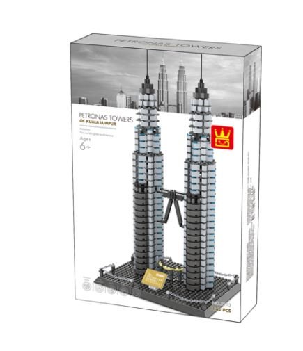 Wange 5213 Architect-Set The Petronas Towers of Kuala Lumpur 1160 Teile