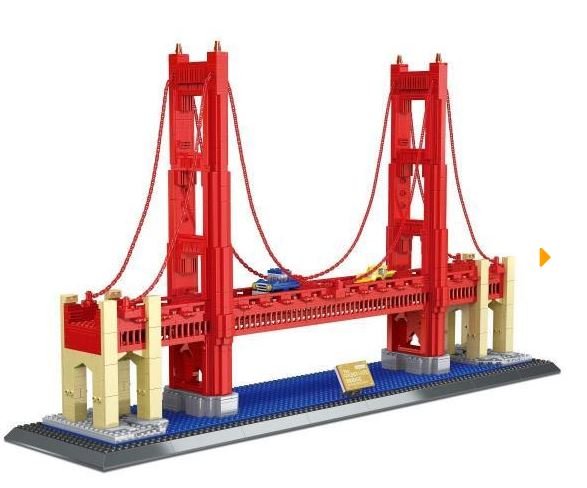 Wange 6210 Architect-Set The Golden Gate Bridge of San Fransisco 1977 Teile