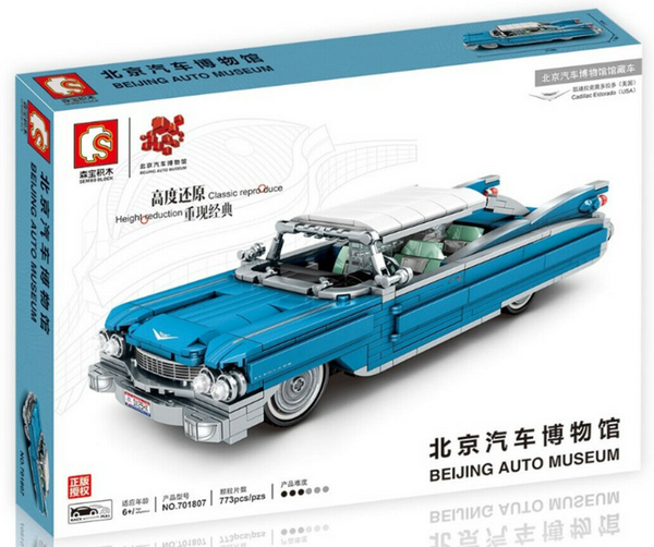 Sembo 701807 Beijing Auto Museum Blauer Straßenkreuzer