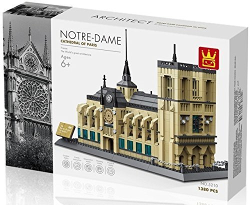 Wange 5210 Architect-Set The Notre-Dame Cathedral of Paris 1380 Teile